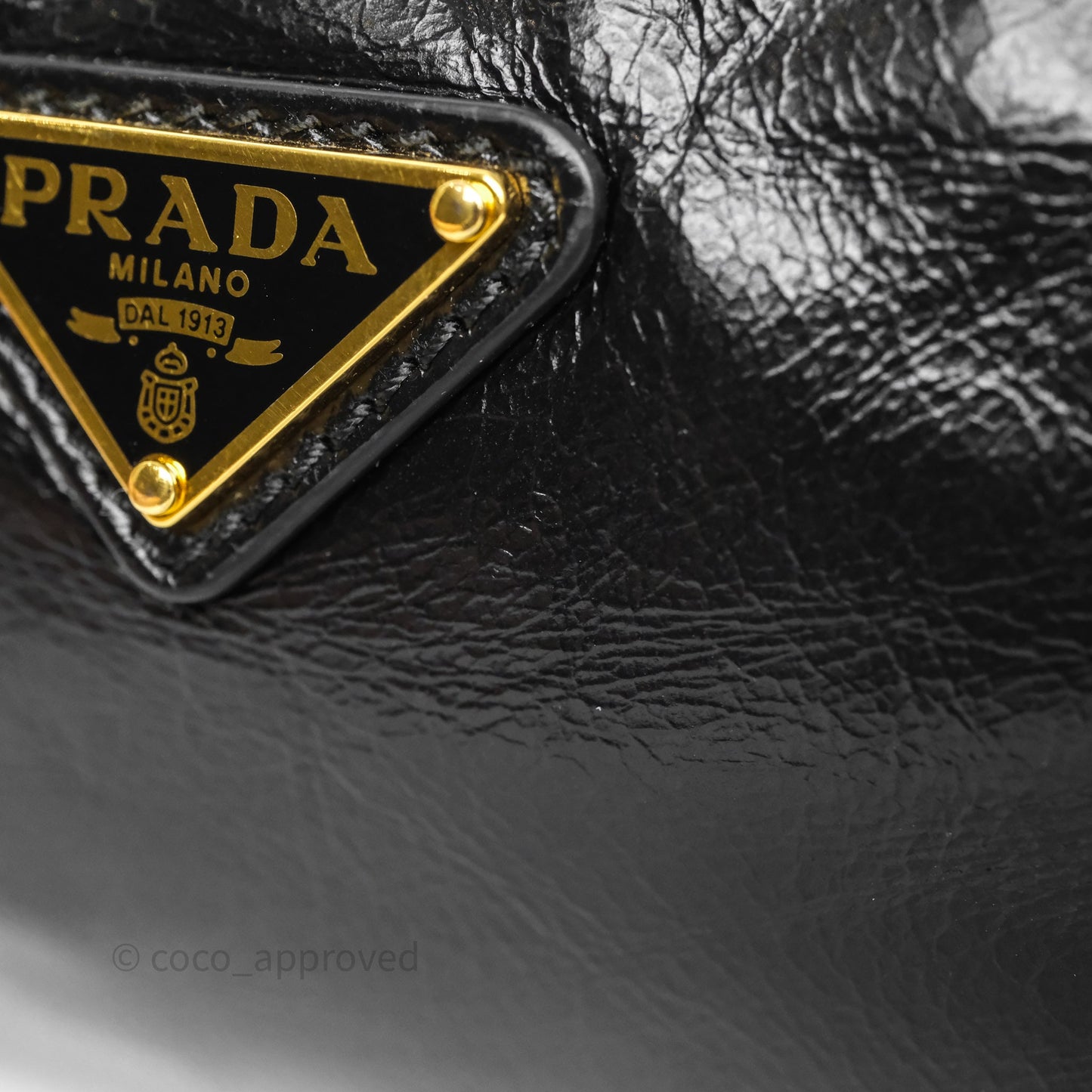 Prada Re-Edition 2002 Small Shoulder Bag Black Brushed Calf Leather
