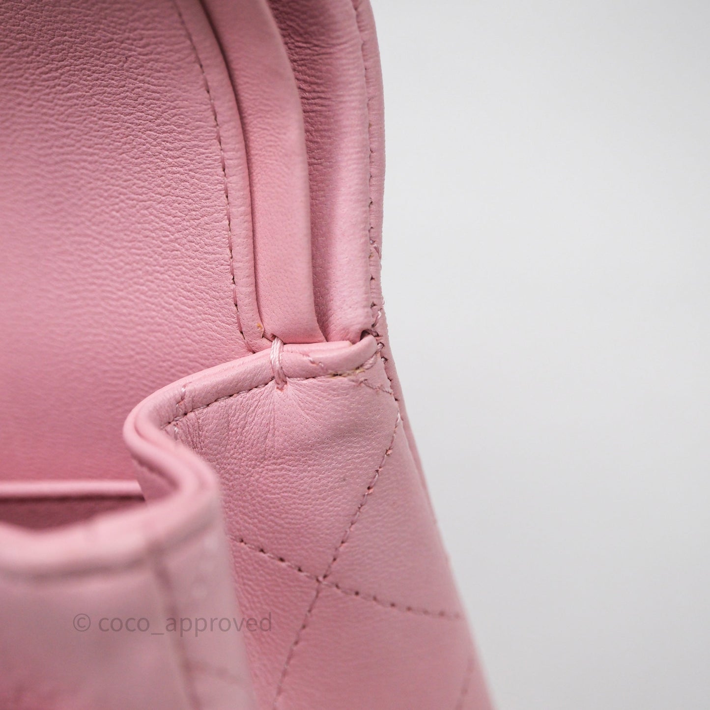 Chanel Small Classic Quilted Flap Pink Lambskin Gold Hardware