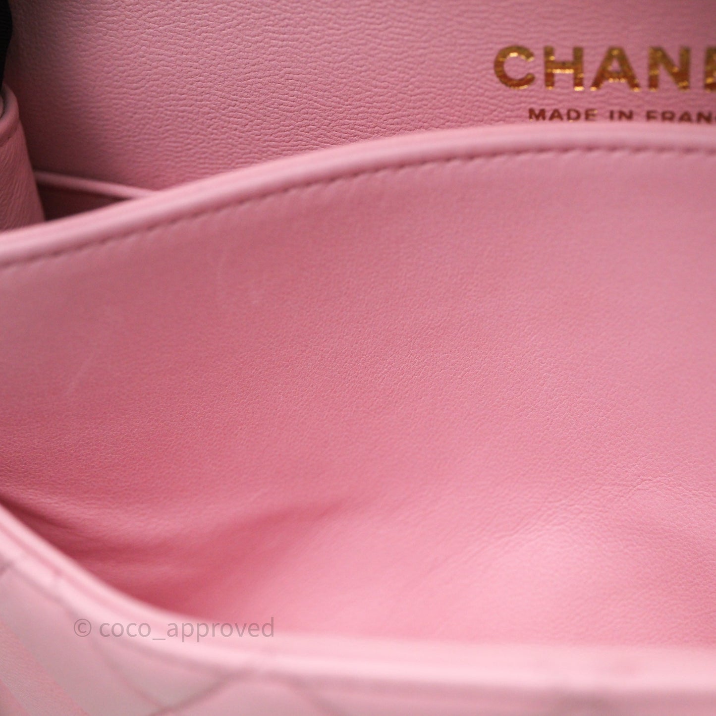 Chanel Small Classic Quilted Flap Pink Lambskin Gold Hardware