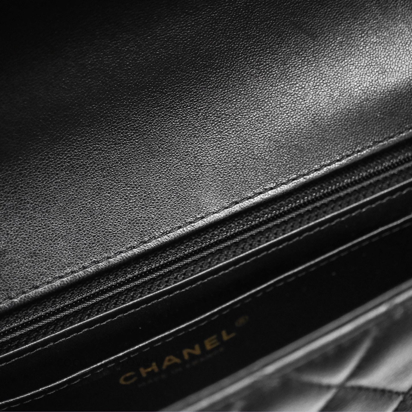 Chanel Top Handle Mini Rectangular Flap Bag Black Lambskin Aged Gold Hardware