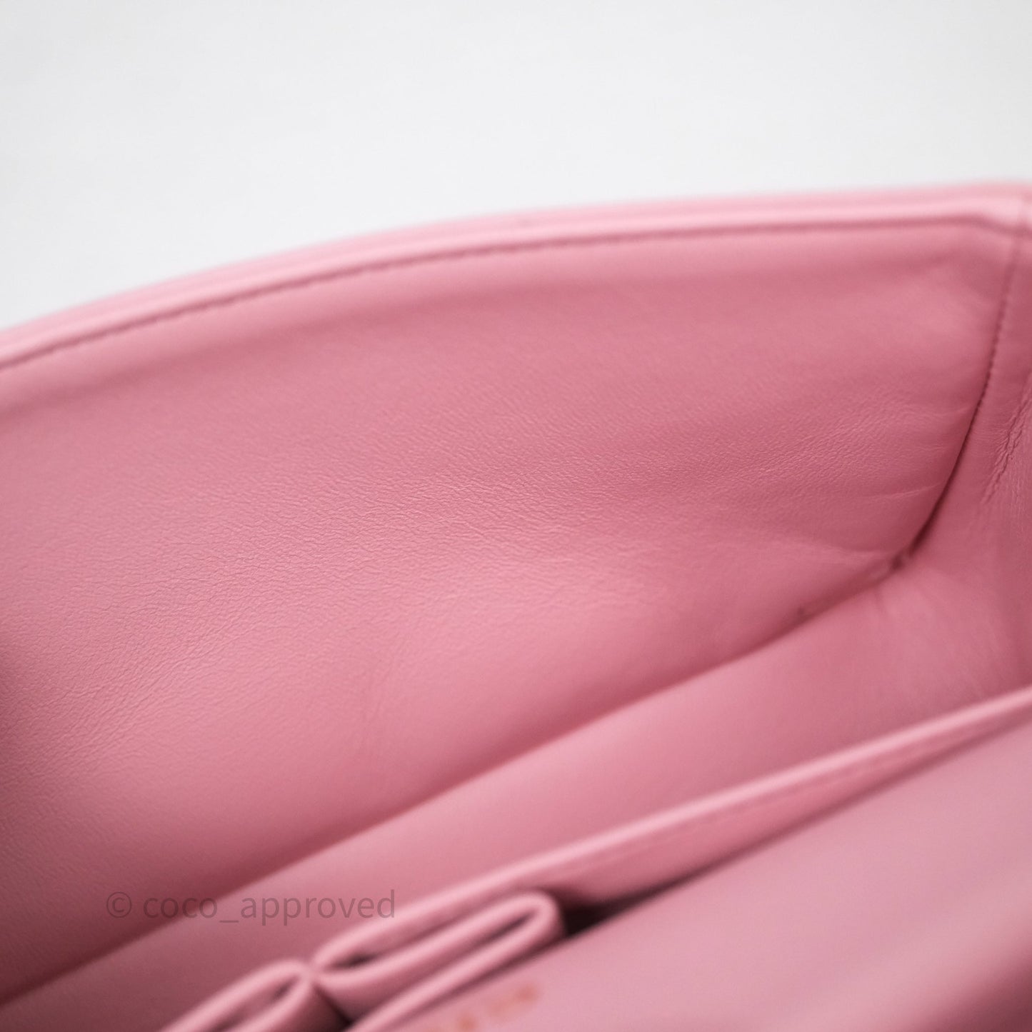 Chanel Small Classic Quilted Flap Pink Lambskin Gold Hardware