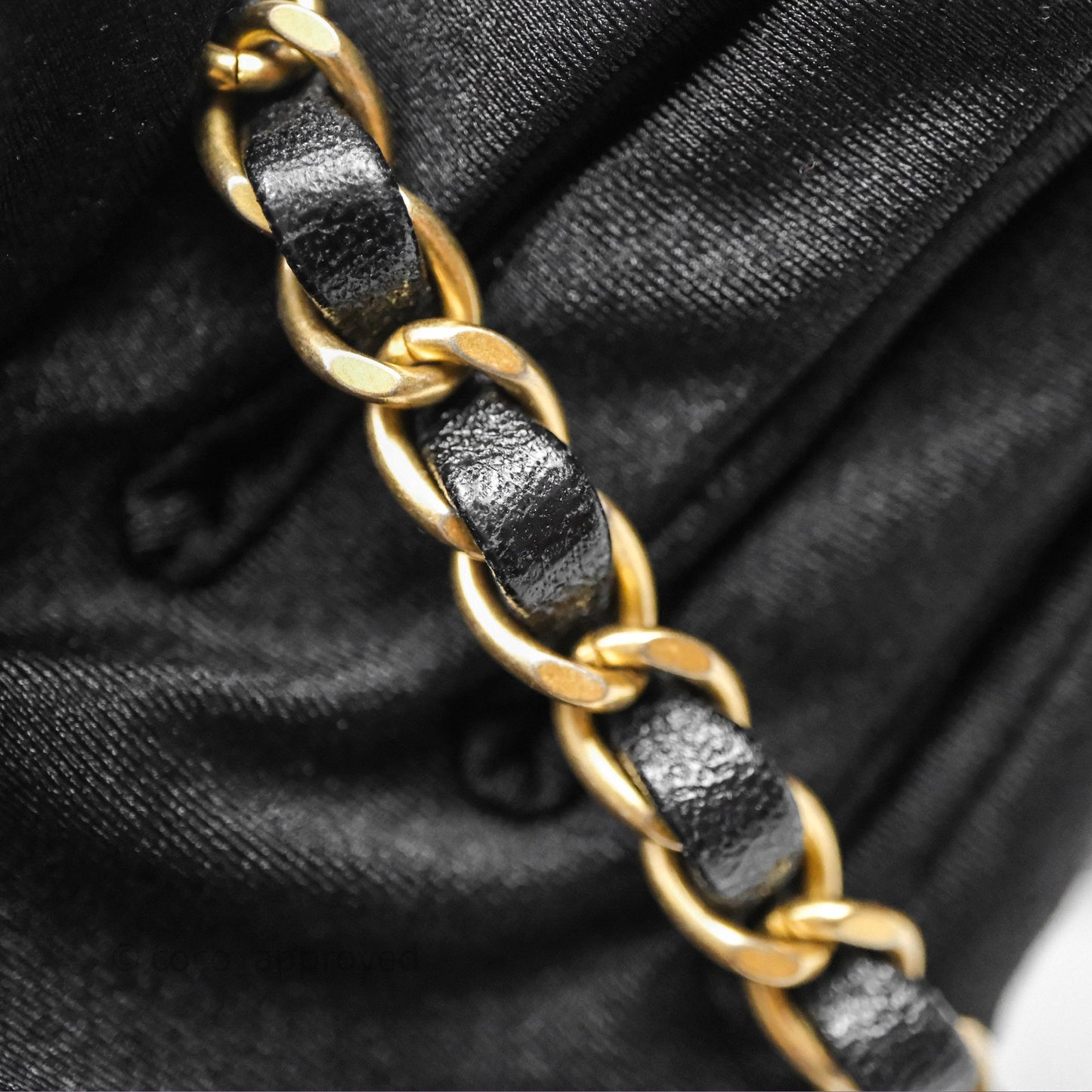 Chanel Top Handle Mini Rectangular Flap Bag Black Lambskin Aged Gold Hardware