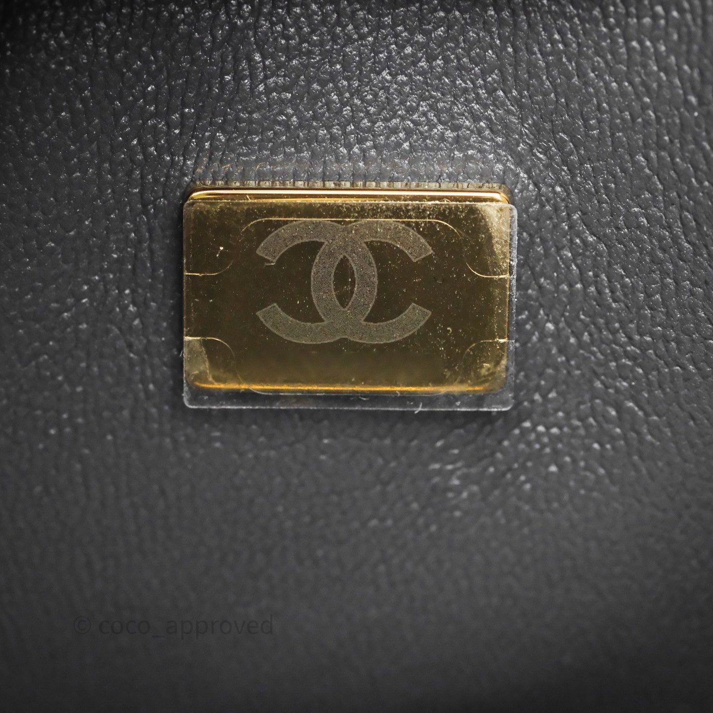 Chanel Classic M/L Medium Flap Quilted Dark Grey Caviar Gold Hardware
