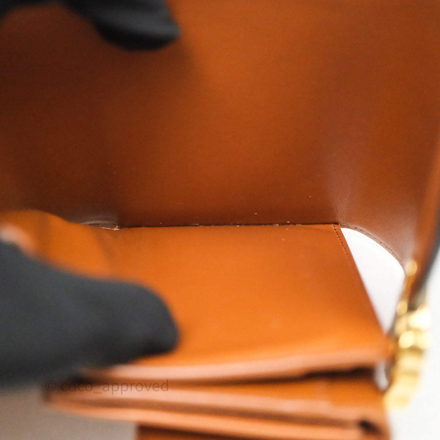 Celine Wallet In Triomphe Canvas Tan