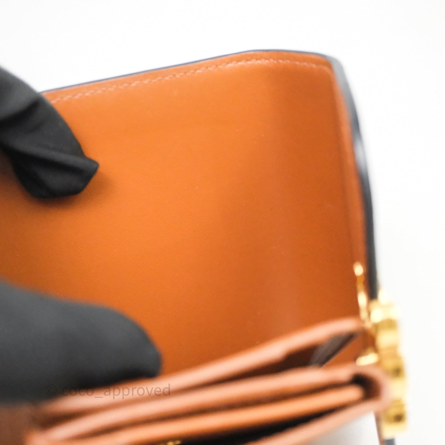 Celine Wallet In Triomphe Canvas Tan