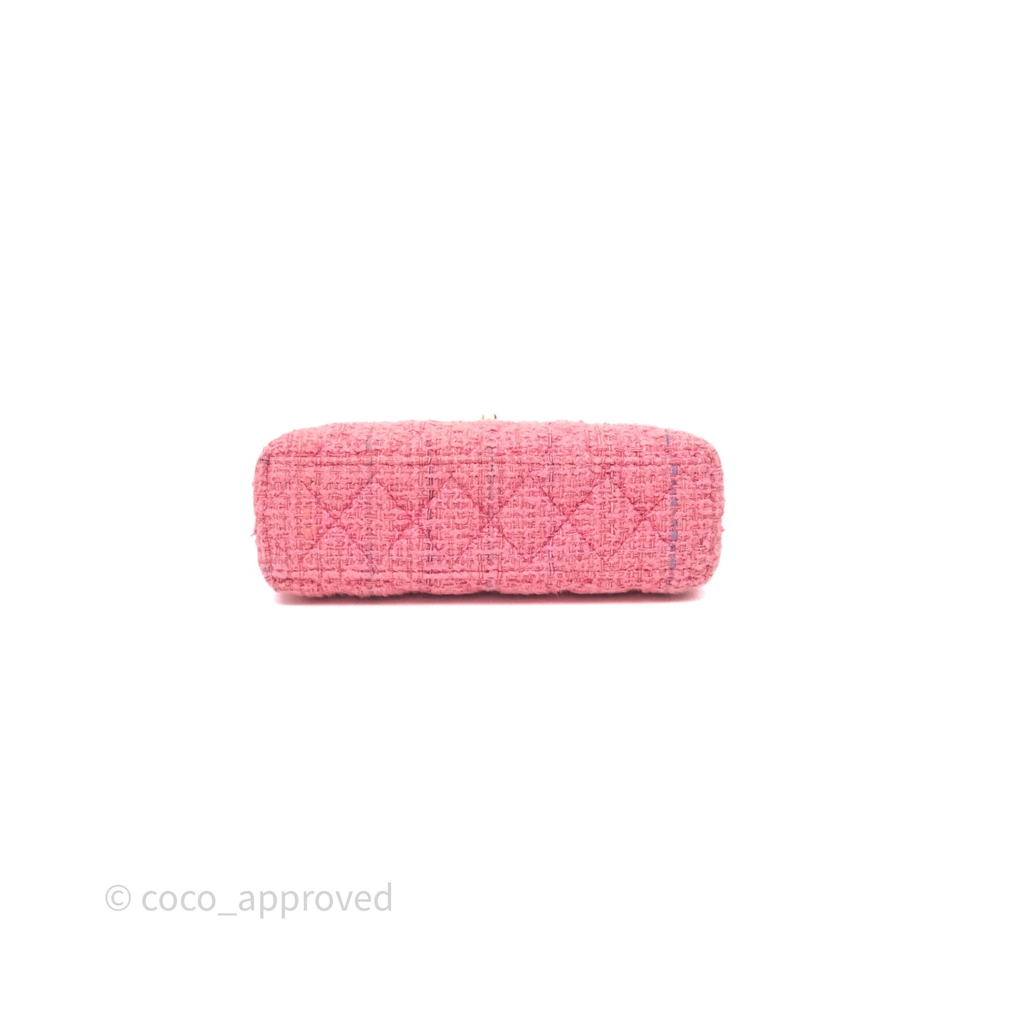 Chanel Kelly Bag Pink Tweed Aged Gold Hardware
