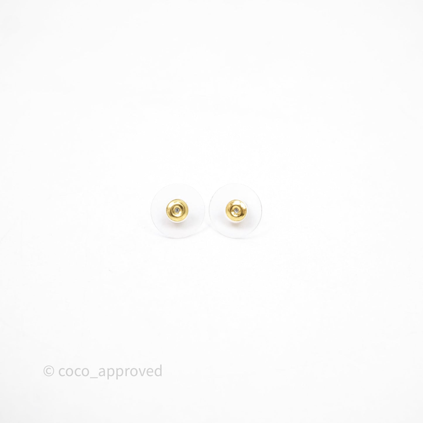 Chanel CC Coco Crystal Earrings Earrings Gold Tone 22P
