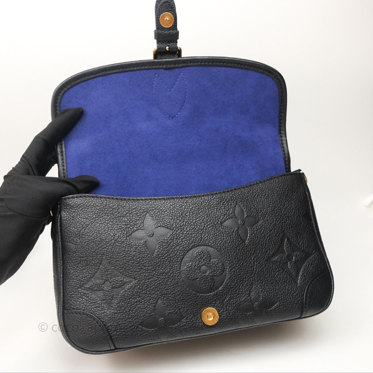 Louis Vuitton Diane Black Monogram Empreinte Leather