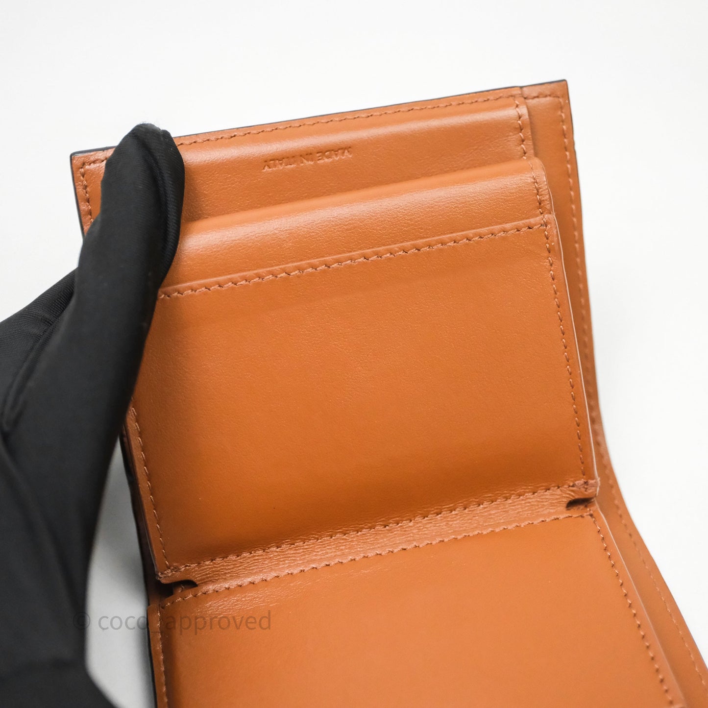 Celine Wallet In Triomphe Canvas Tan