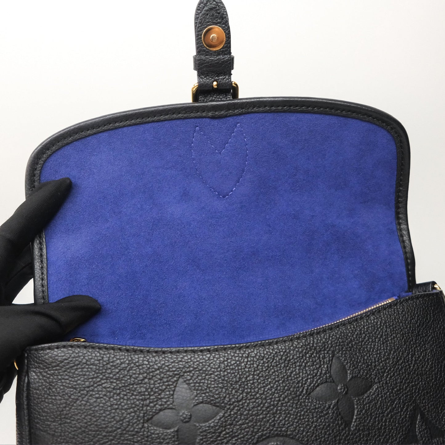 Louis Vuitton Diane Black Monogram Empreinte Leather