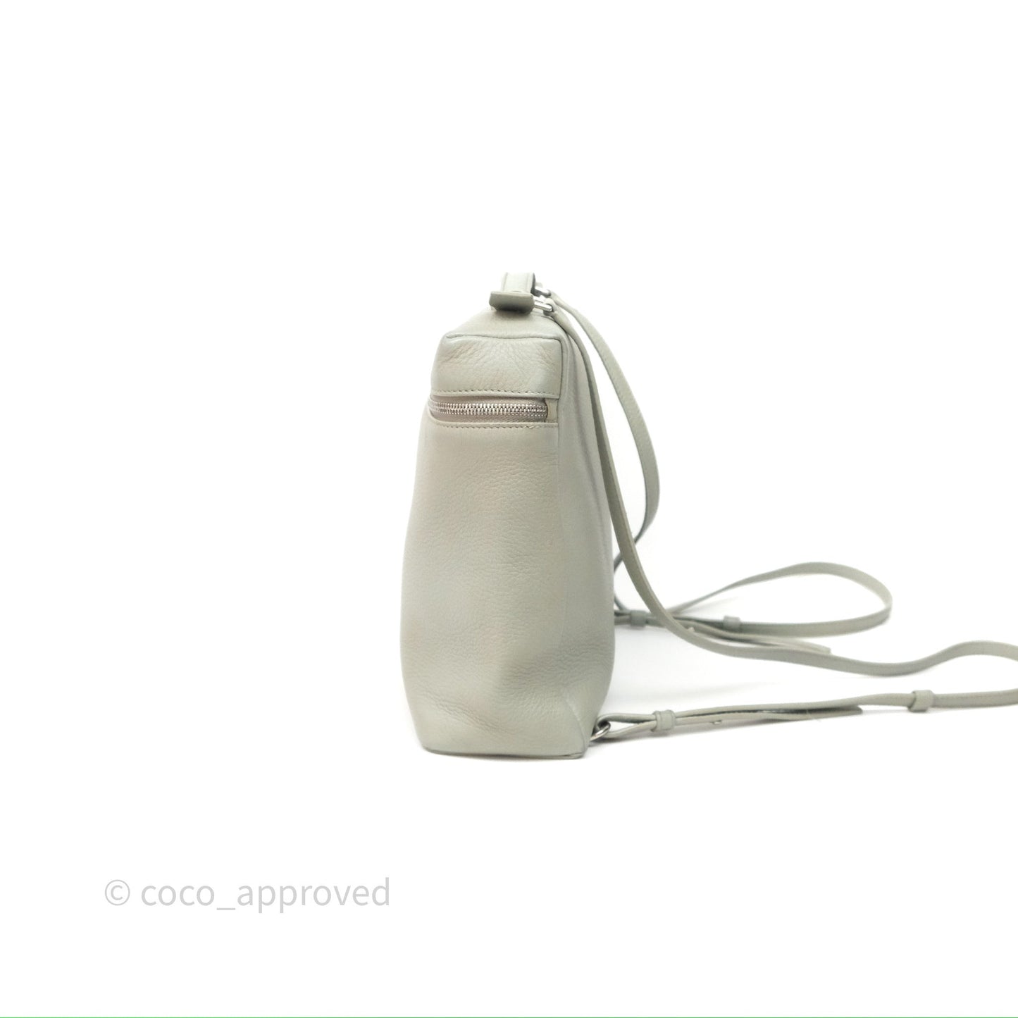 Loro Piana Extra Pocket Backpack L23.5 Eucalyptus/Antique Silver Hardware