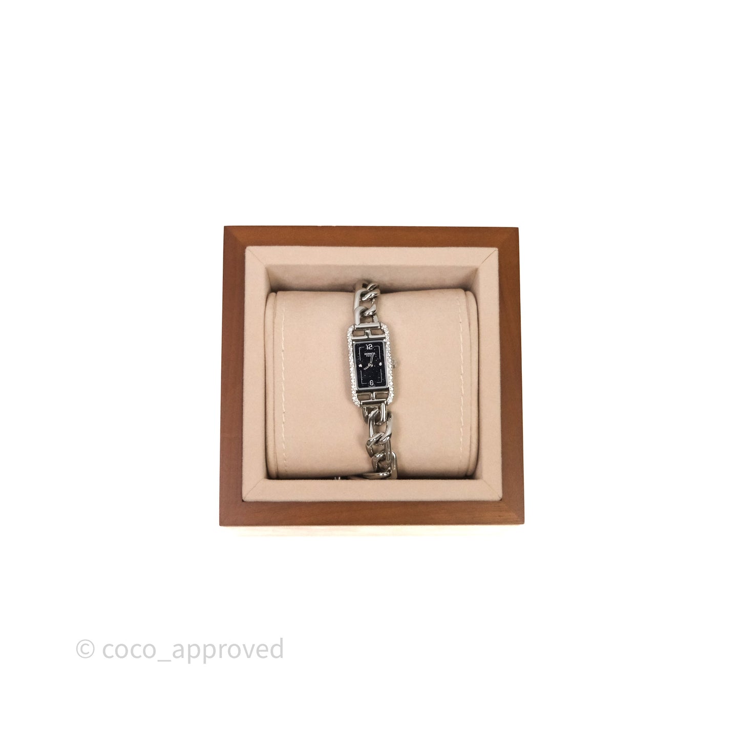 Hermès Nantucket Watch Diamonds Aventurine Dial Small Model 29 mm