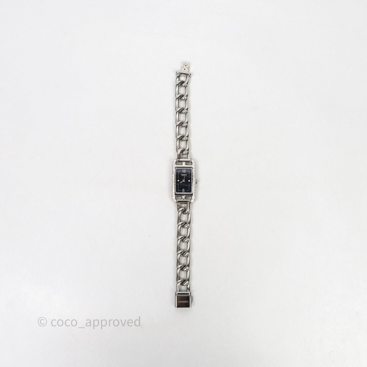 Hermès Nantucket Watch Diamonds Aventurine Dial Small Model 29 mm