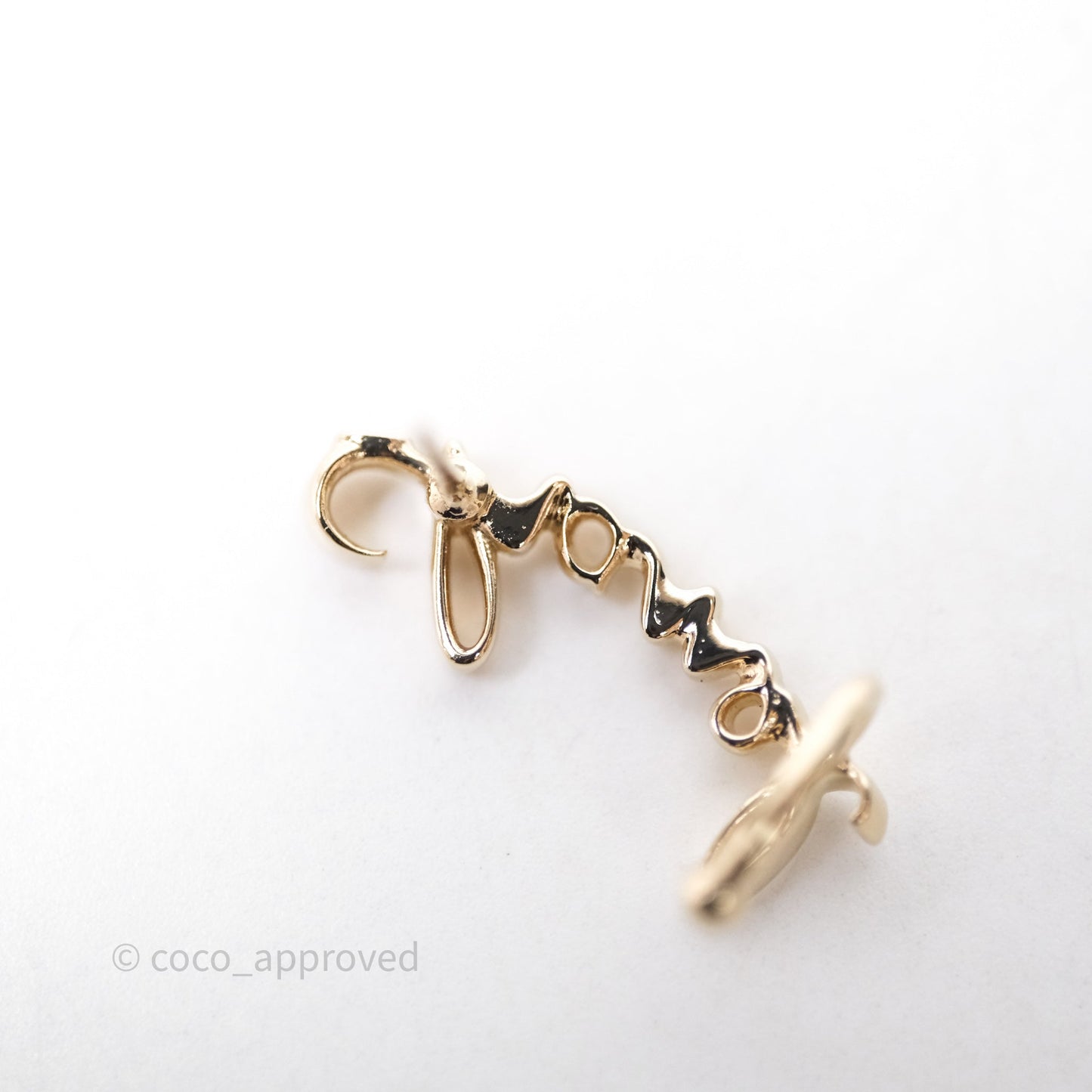 Chanel CC Coco Crystal Earrings Earrings Gold Tone 22P