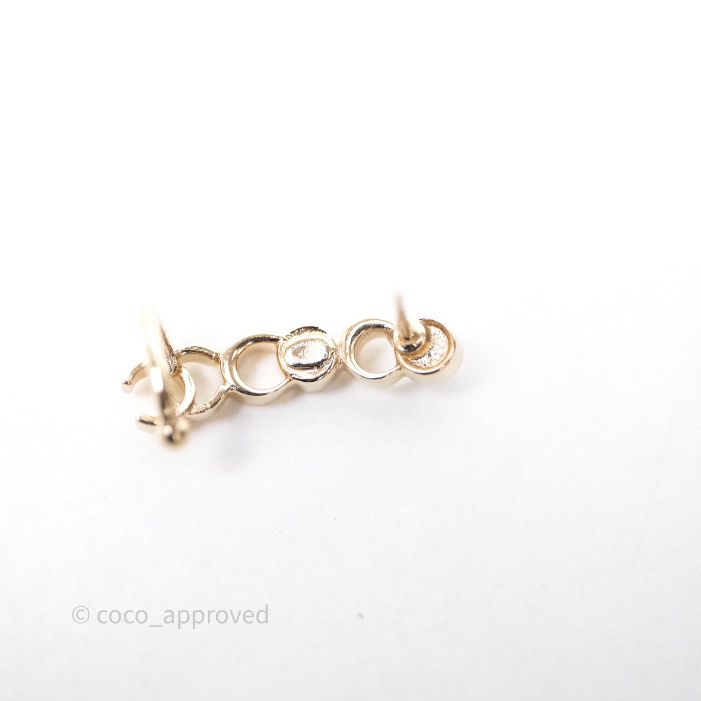 Chanel CC Coco Crystal Earrings Earrings Gold Tone 22P