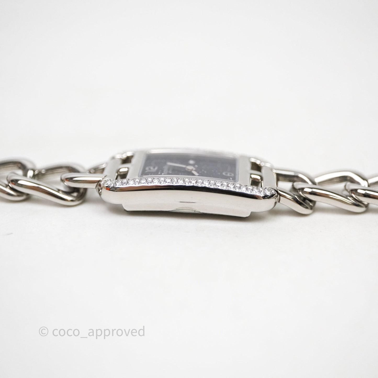 Hermès Nantucket Watch Diamonds Aventurine Dial Small Model 29 mm