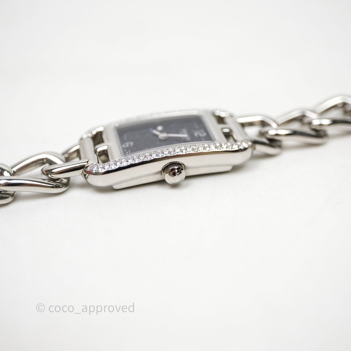 Hermès Nantucket Watch Diamonds Aventurine Dial Small Model 29 mm