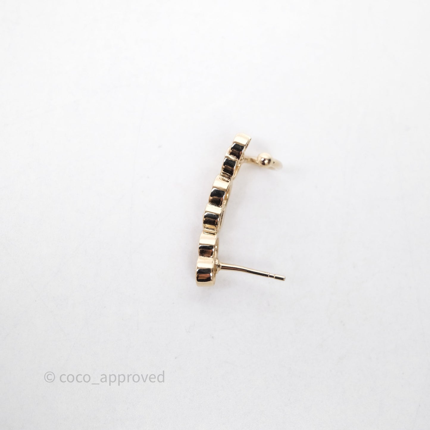 Chanel CC Coco Crystal Earrings Earrings Gold Tone 22P
