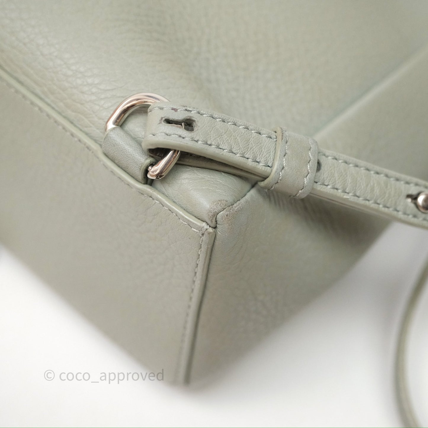 Loro Piana Extra Pocket Backpack L23.5 Eucalyptus/Antique Silver Hardware