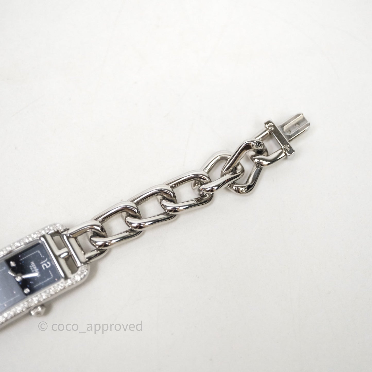 Hermès Nantucket Watch Diamonds Aventurine Dial Small Model 29 mm