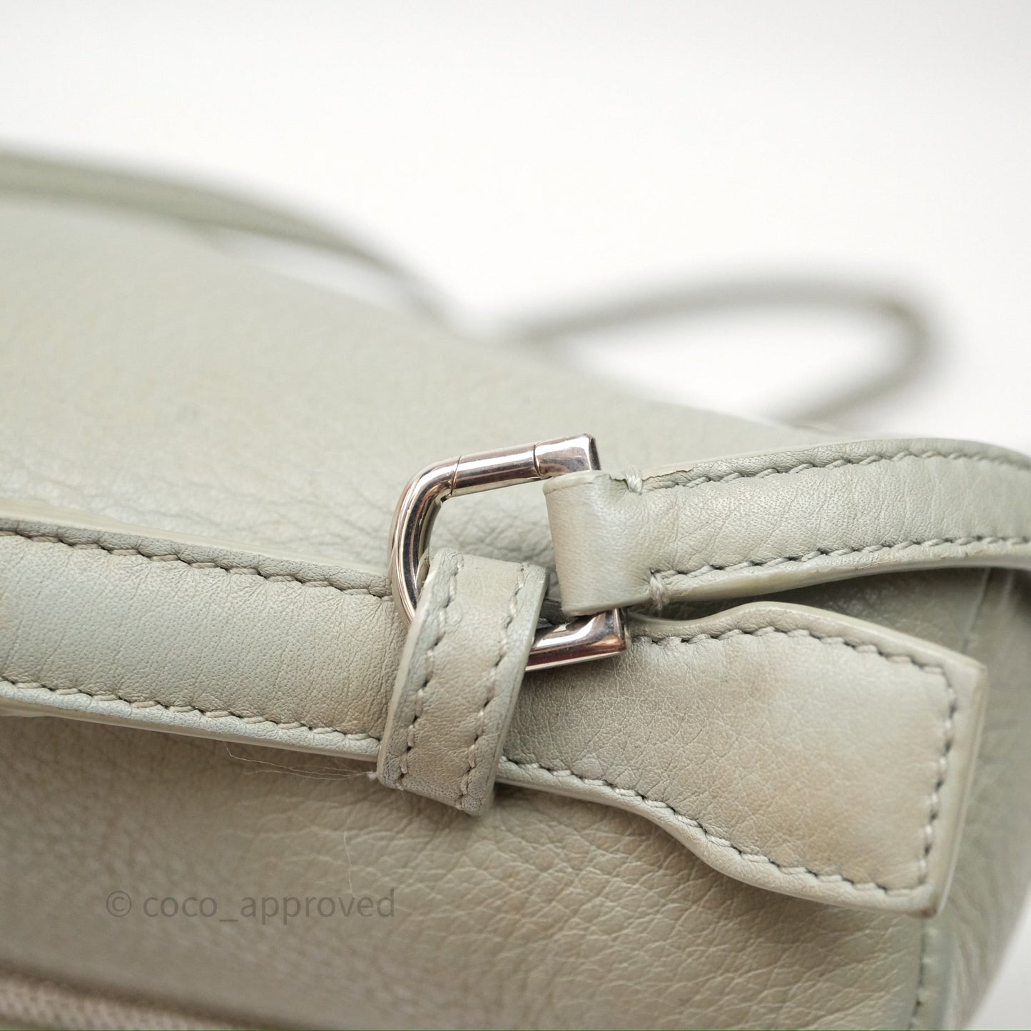 Loro Piana Extra Pocket Backpack L23.5 Eucalyptus/Antique Silver Hardware