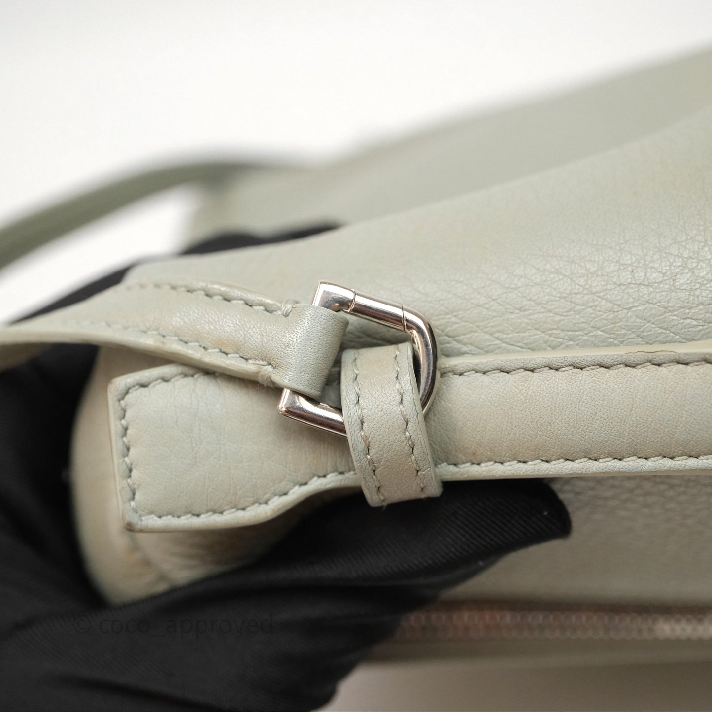 Loro Piana Extra Pocket Backpack L23.5 Eucalyptus/Antique Silver Hardware