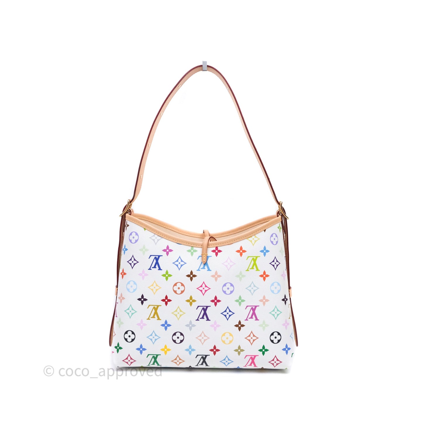 Louis Vuitton x Takashi Murakami CarryAll PM White Rainbow