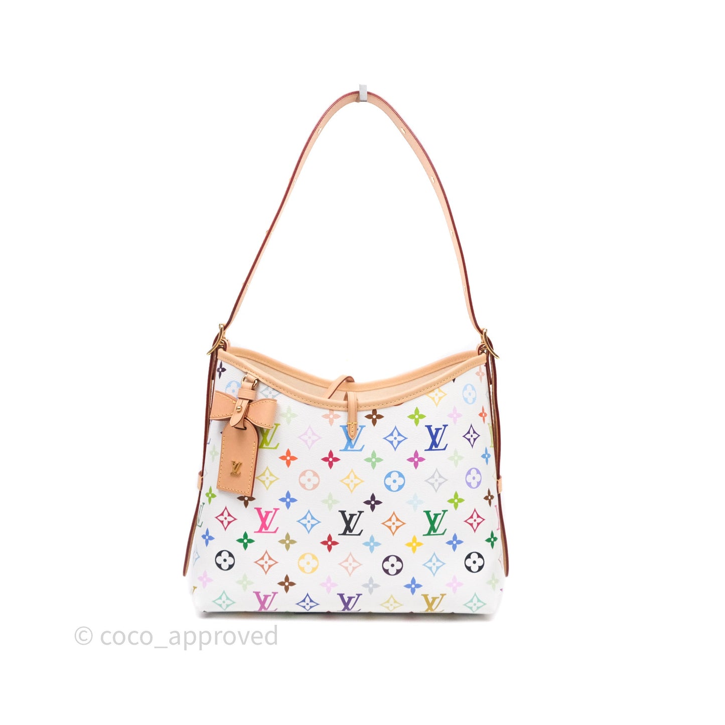 Louis Vuitton x Takashi Murakami CarryAll PM White Rainbow