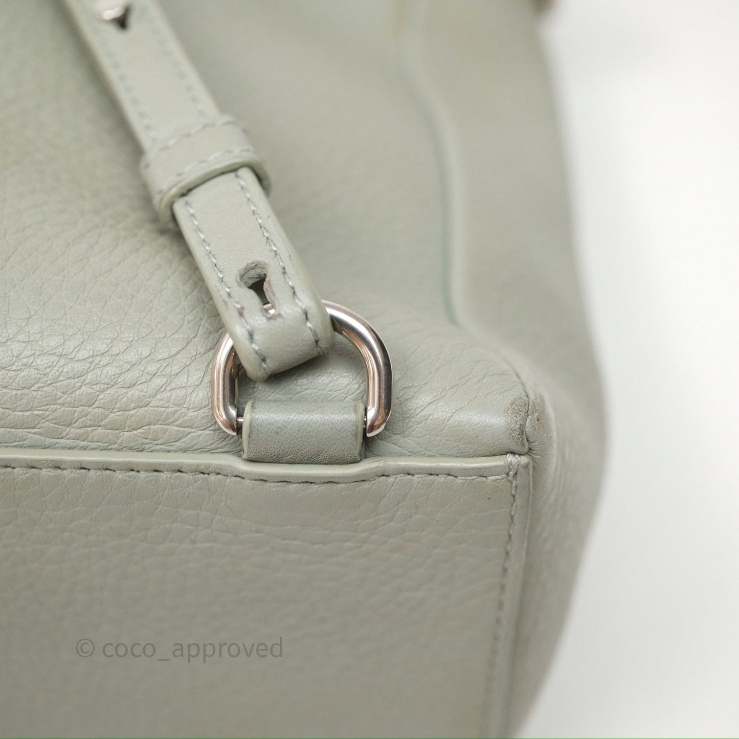 Loro Piana Extra Pocket Backpack L23.5 Eucalyptus/Antique Silver Hardware