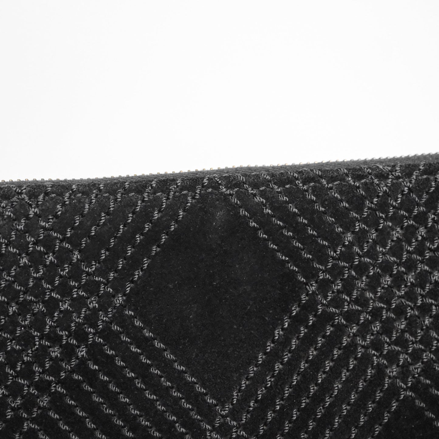 Chanel Vintage Shoulder Bag Quilted Black Suede Aged Gold Hardware
