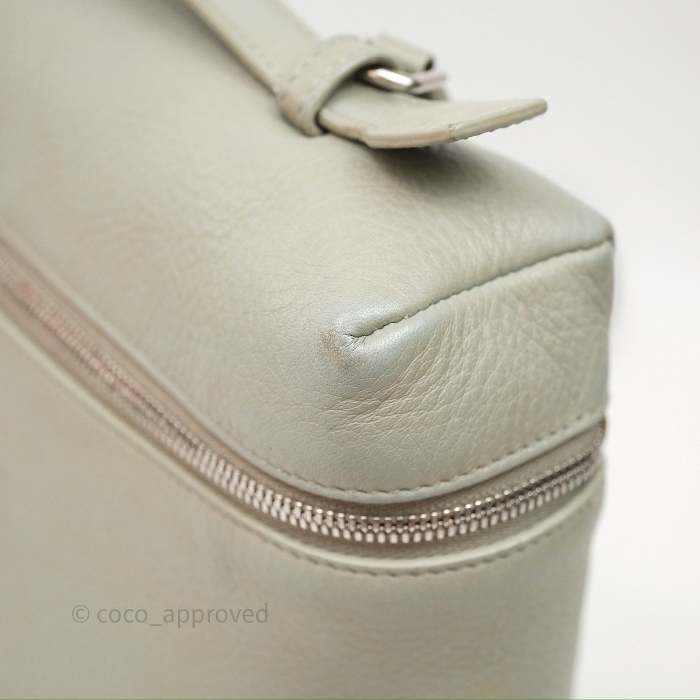 Loro Piana Extra Pocket Backpack L23.5 Eucalyptus/Antique Silver Hardware