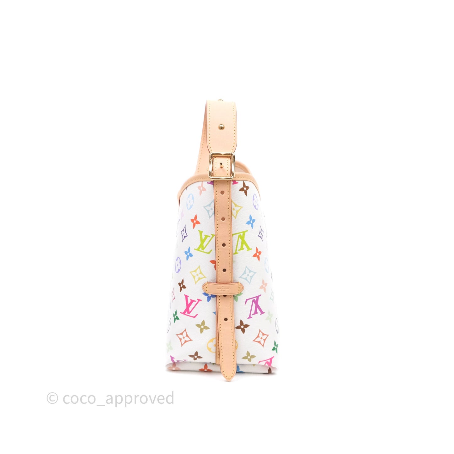 Louis Vuitton x Takashi Murakami CarryAll PM White Rainbow