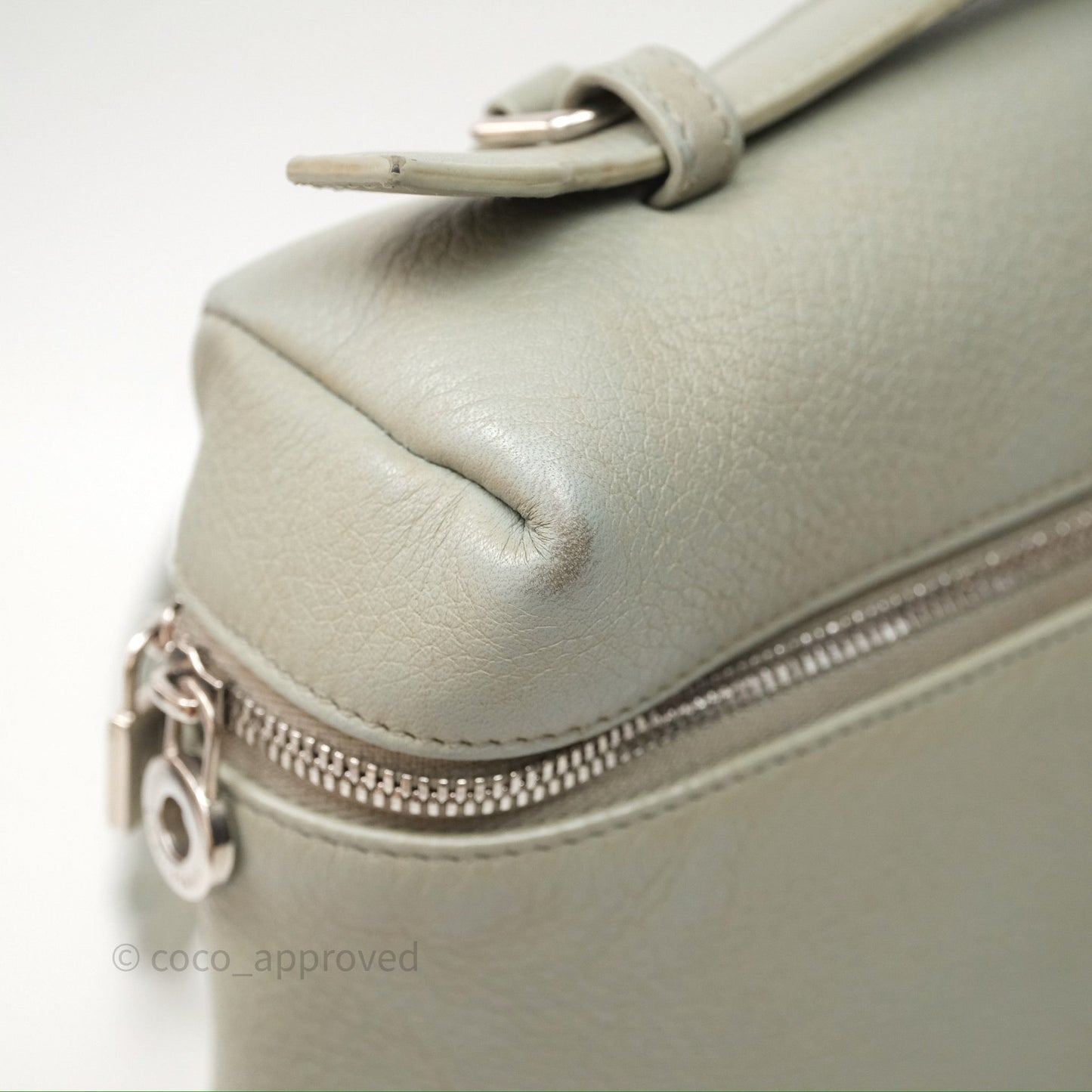 Loro Piana Extra Pocket Backpack L23.5 Eucalyptus/Antique Silver Hardware