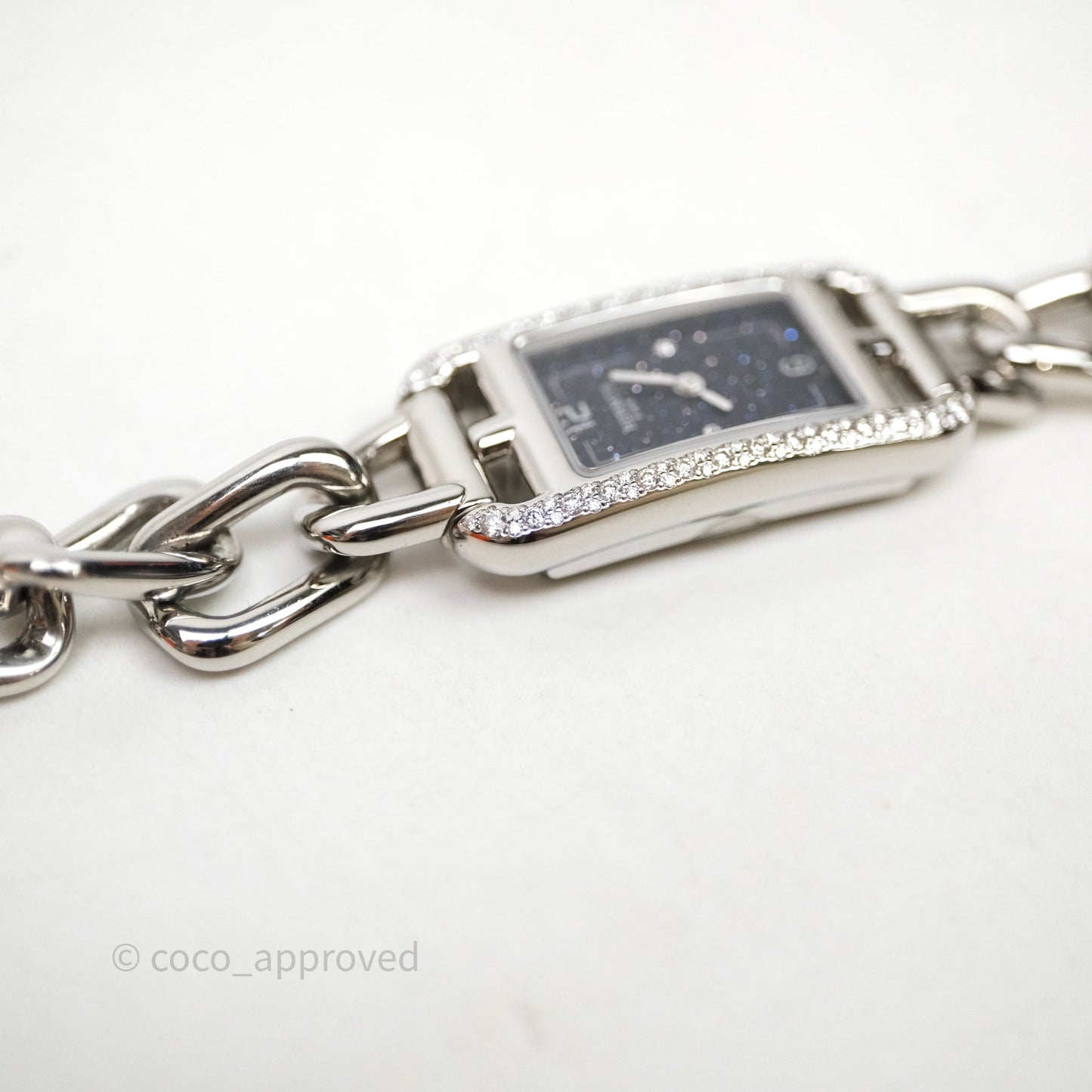 Hermès Nantucket Watch Diamonds Aventurine Dial Small Model 29 mm