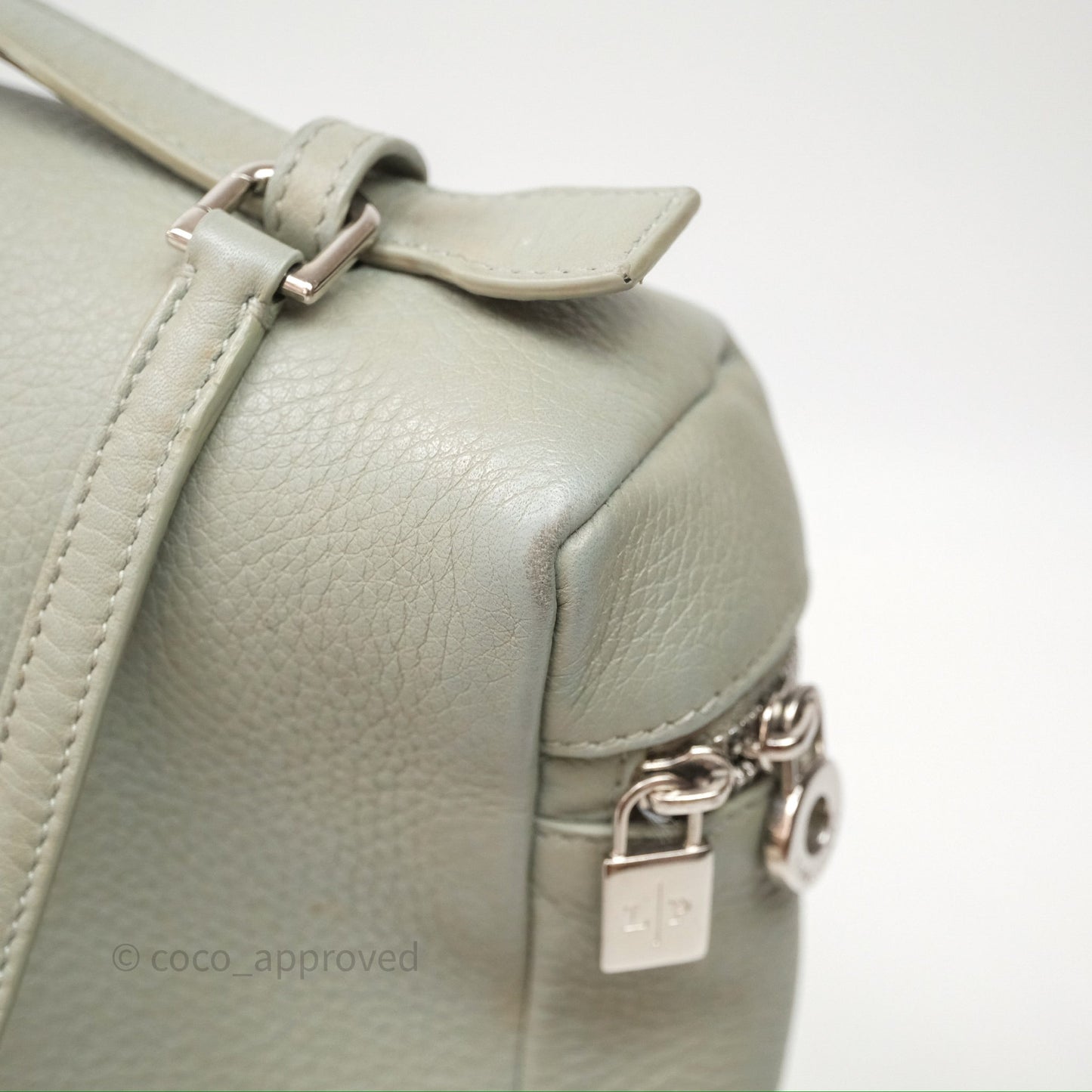 Loro Piana Extra Pocket Backpack L23.5 Eucalyptus/Antique Silver Hardware