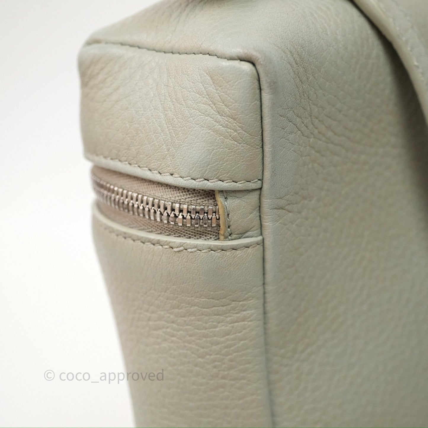 Loro Piana Extra Pocket Backpack L23.5 Eucalyptus/Antique Silver Hardware