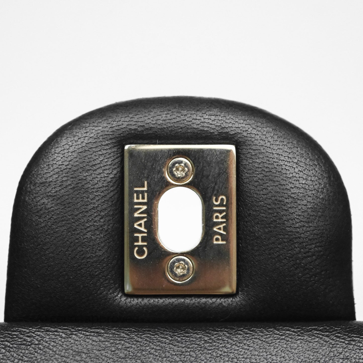 Chanel Quilted Mini Rectangular Black Lambskin Gold Hardware