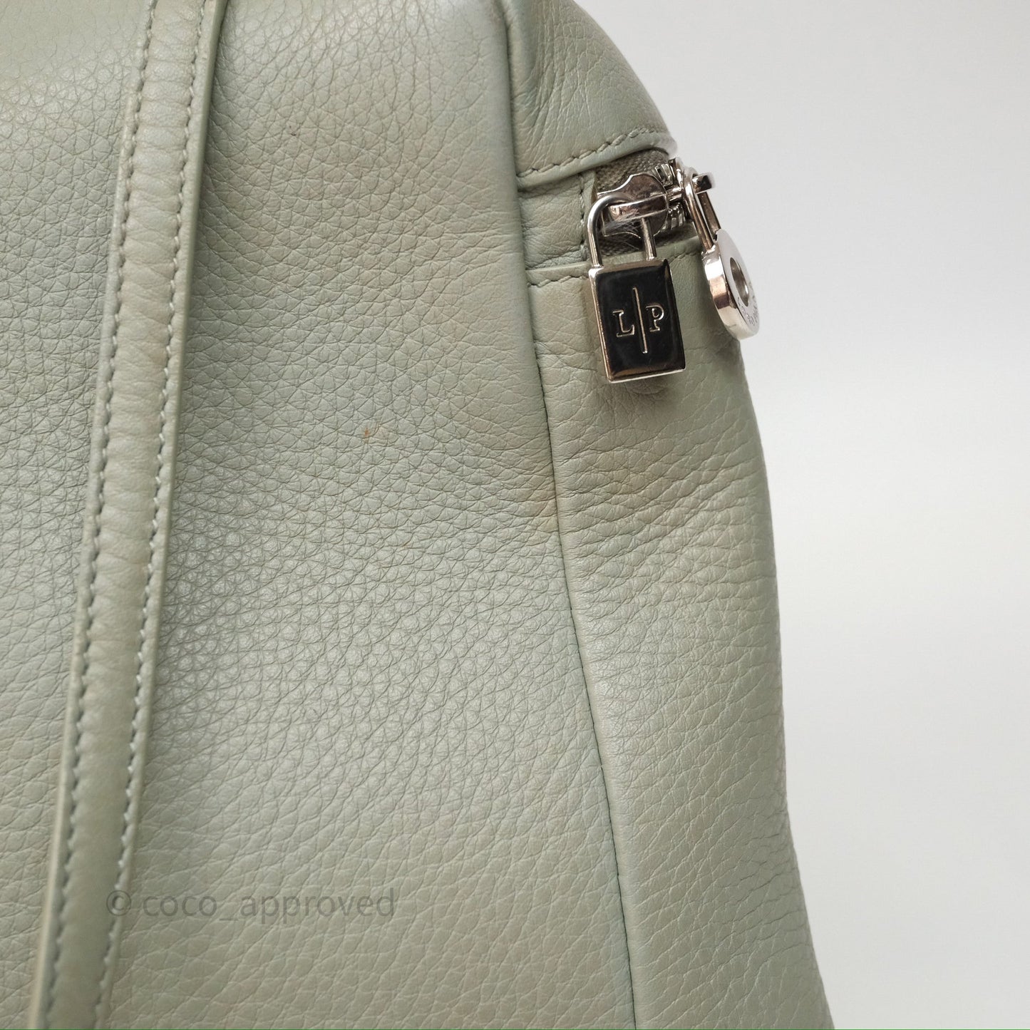 Loro Piana Extra Pocket Backpack L23.5 Eucalyptus/Antique Silver Hardware
