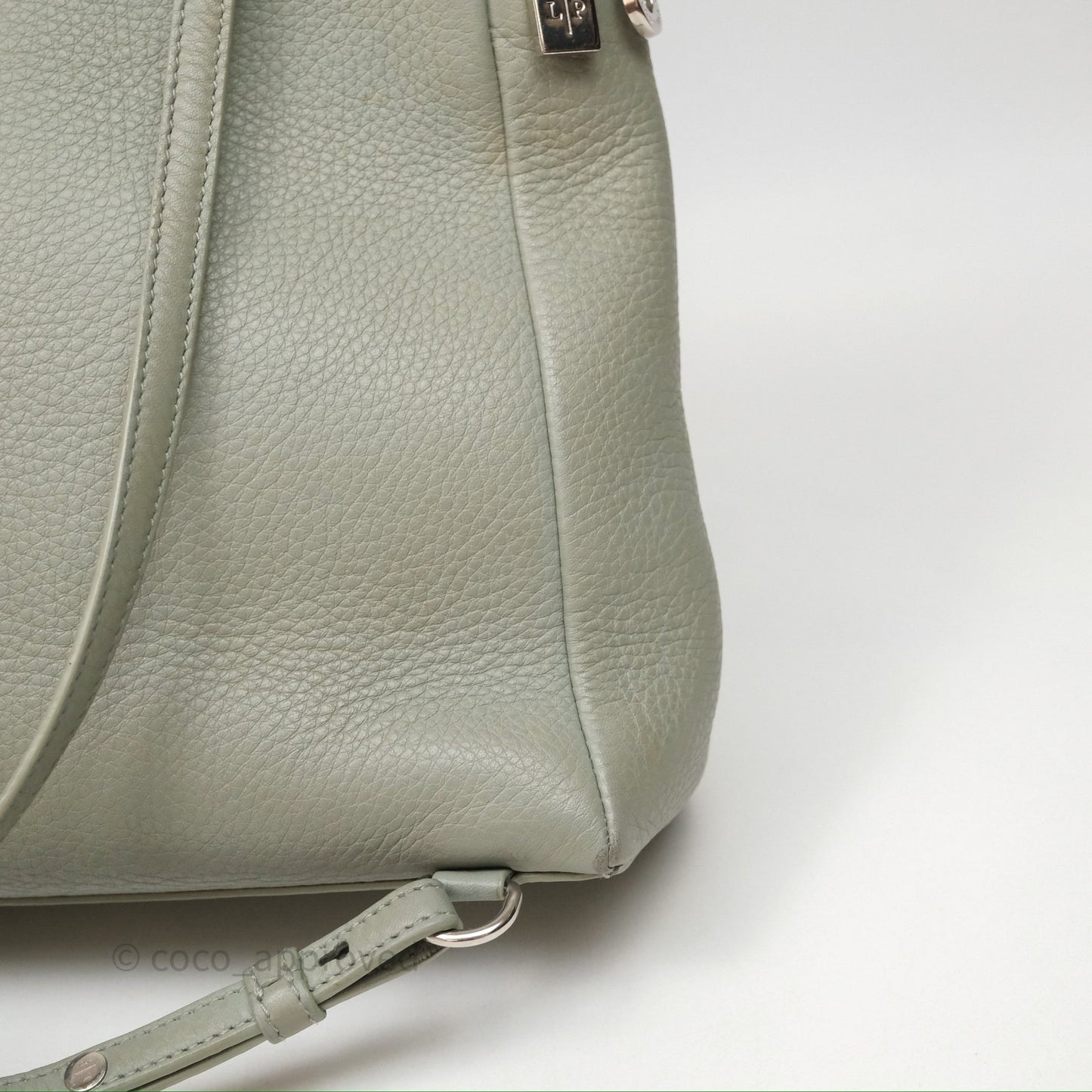 Loro Piana Extra Pocket Backpack L23.5 Eucalyptus/Antique Silver Hardware