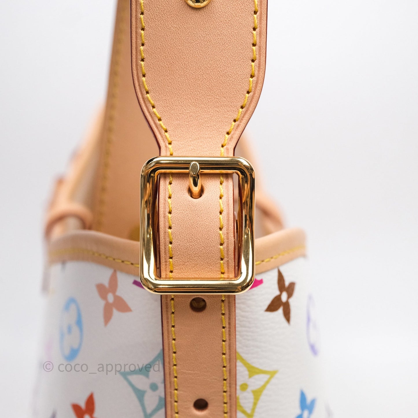 Louis Vuitton x Takashi Murakami CarryAll PM White Rainbow