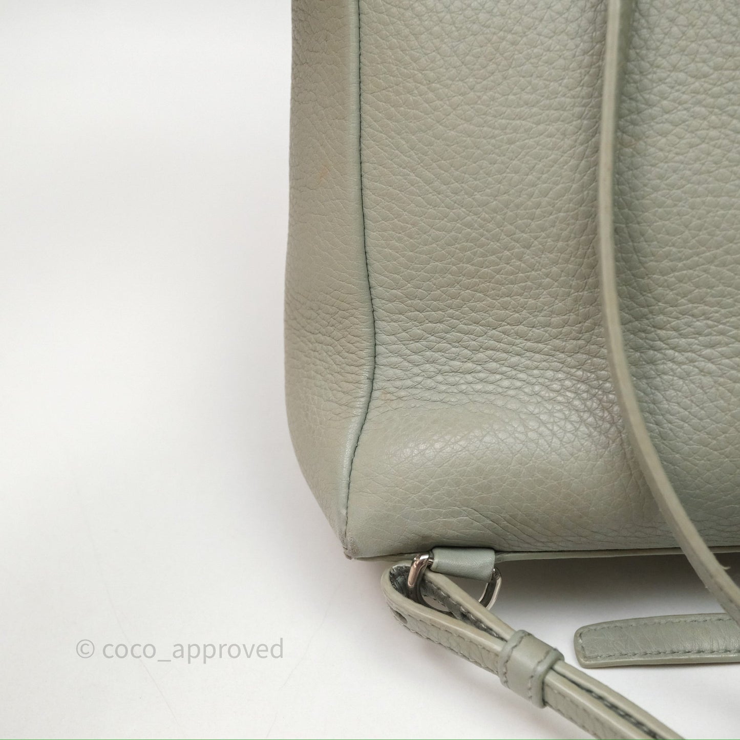 Loro Piana Extra Pocket Backpack L23.5 Eucalyptus/Antique Silver Hardware