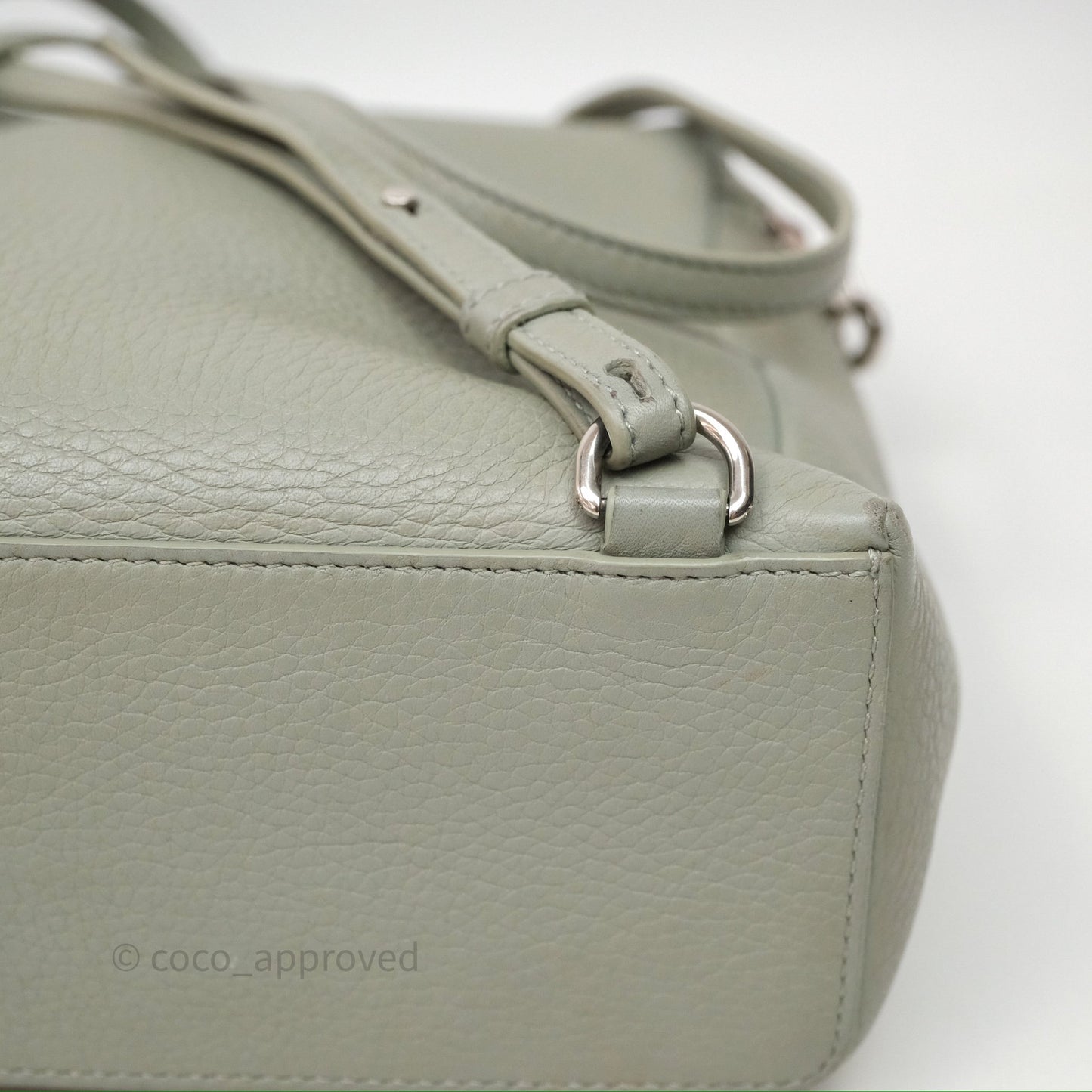 Loro Piana Extra Pocket Backpack L23.5 Eucalyptus/Antique Silver Hardware