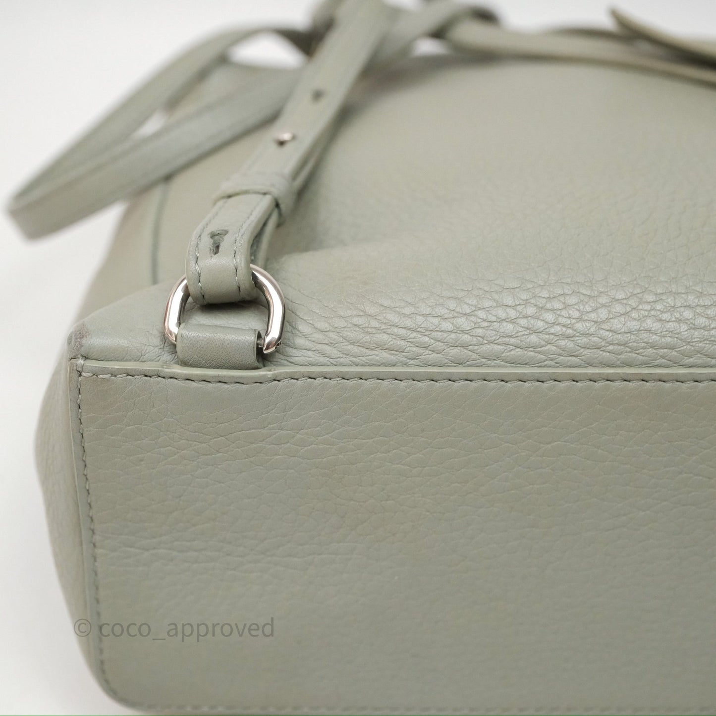 Loro Piana Extra Pocket Backpack L23.5 Eucalyptus/Antique Silver Hardware