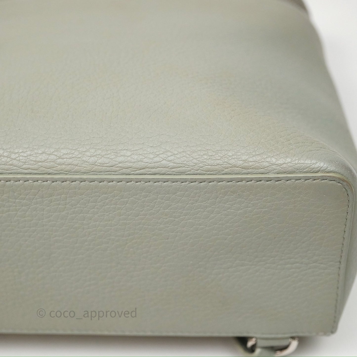 Loro Piana Extra Pocket Backpack L23.5 Eucalyptus/Antique Silver Hardware