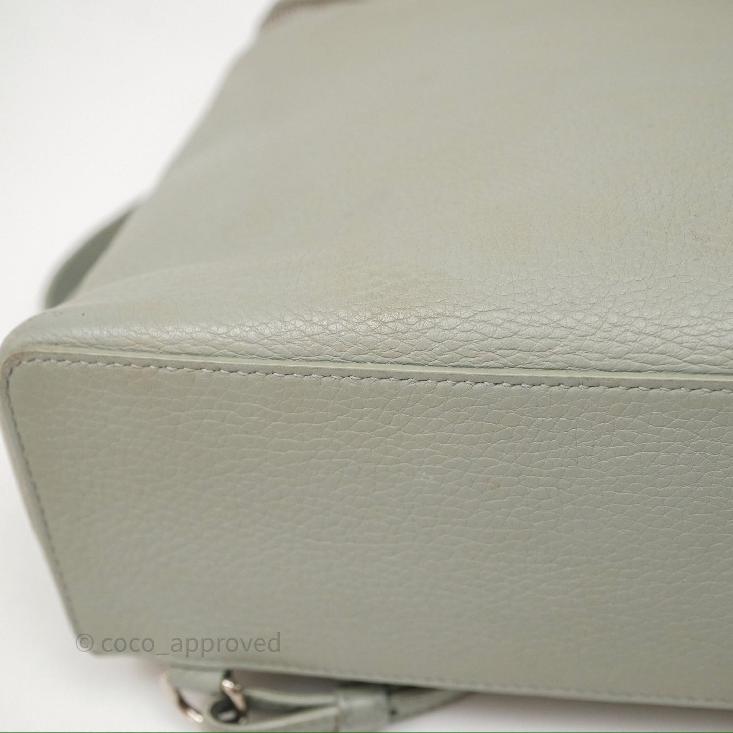 Loro Piana Extra Pocket Backpack L23.5 Eucalyptus/Antique Silver Hardware