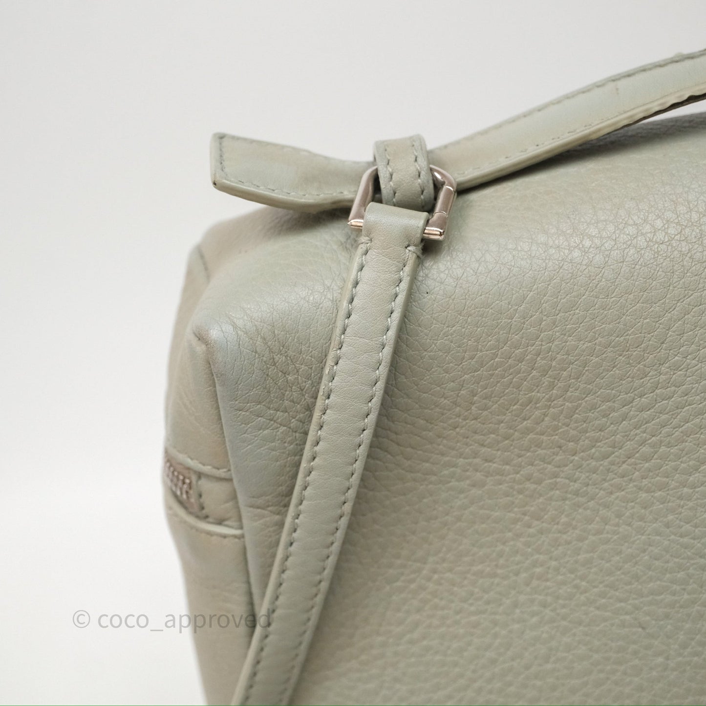 Loro Piana Extra Pocket Backpack L23.5 Eucalyptus/Antique Silver Hardware