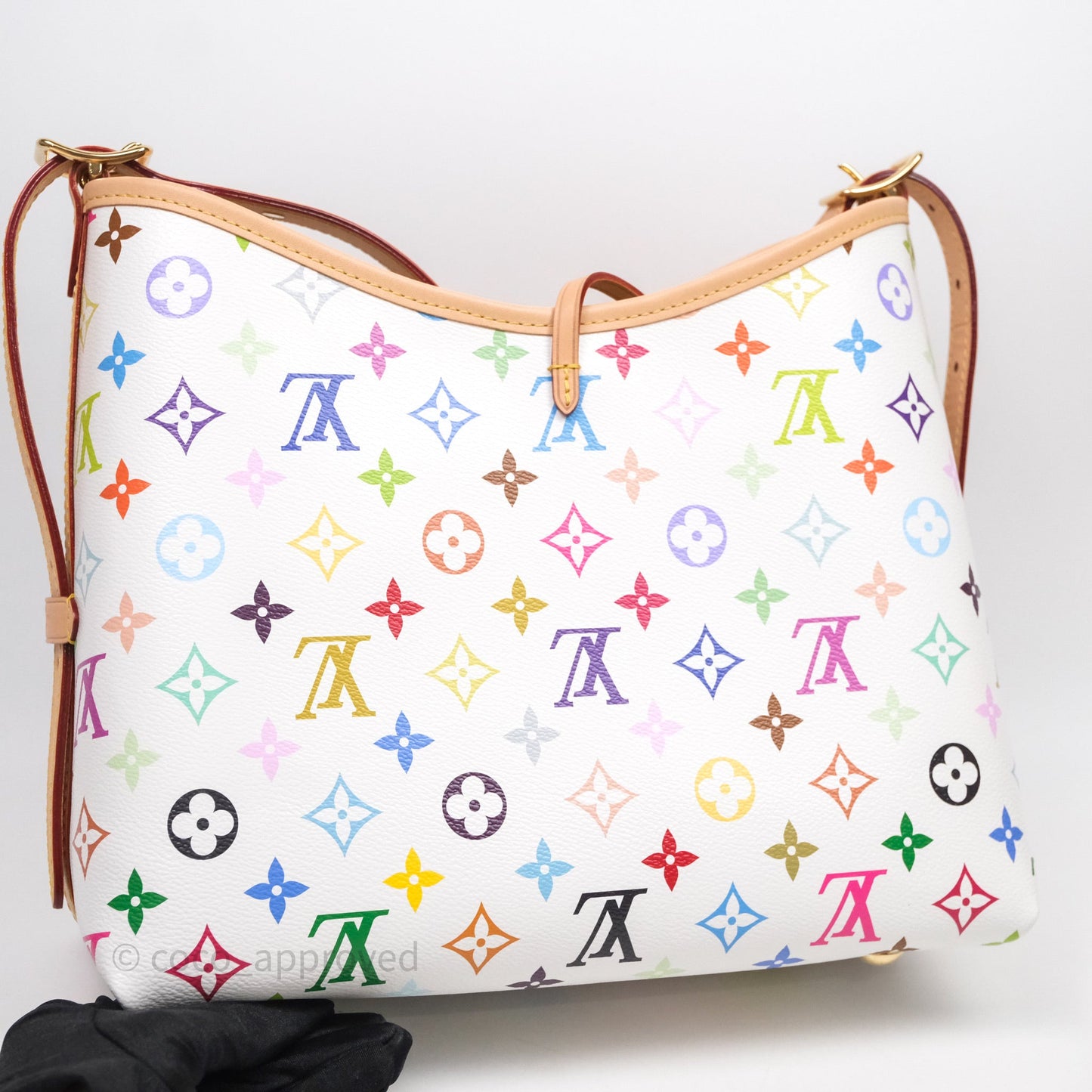 Louis Vuitton x Takashi Murakami CarryAll PM White Rainbow