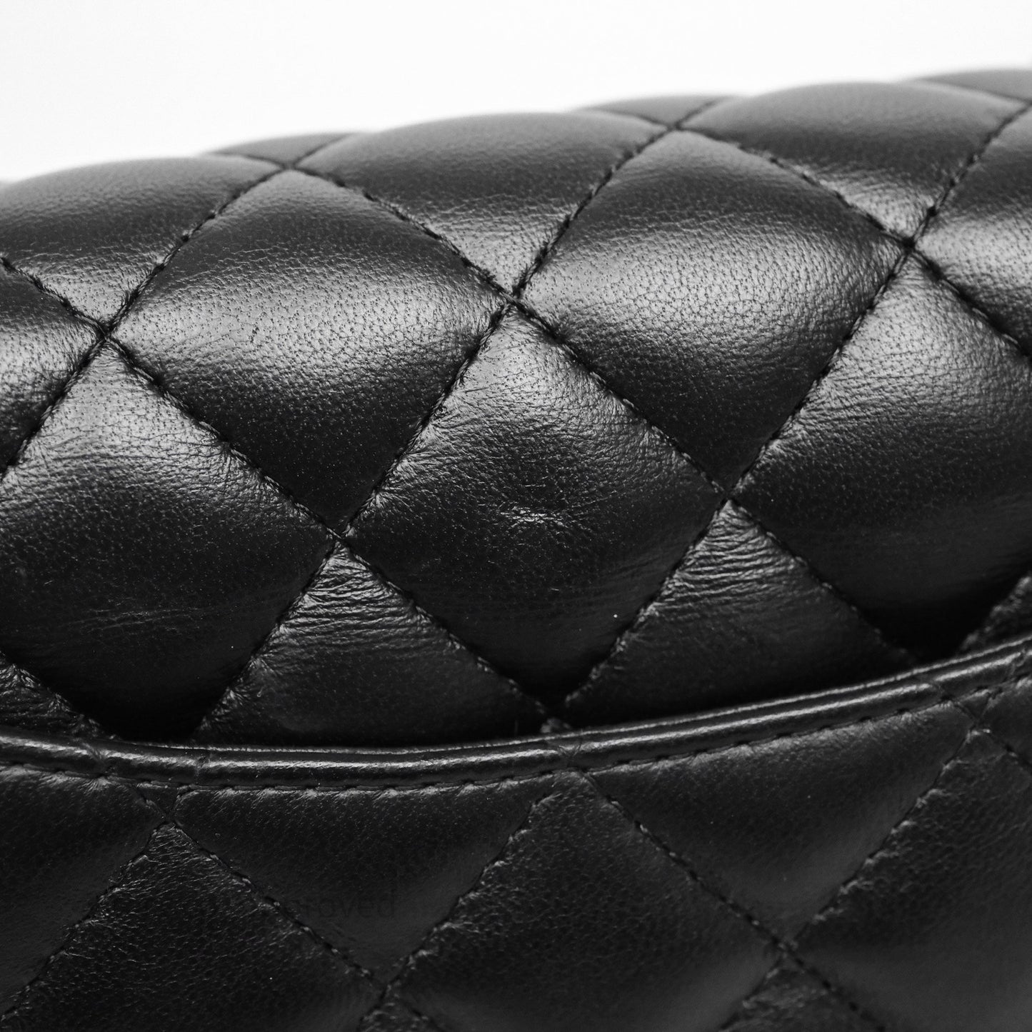 Chanel Quilted Mini Rectangular Black Lambskin Gold Hardware