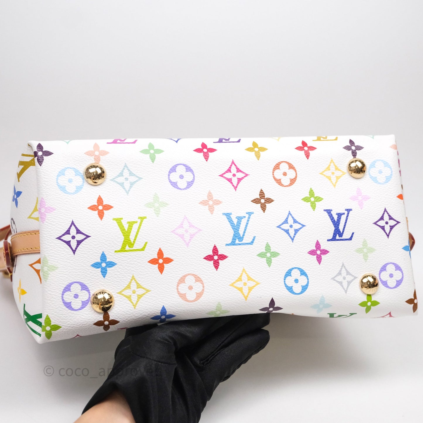 Louis Vuitton x Takashi Murakami CarryAll PM White Rainbow