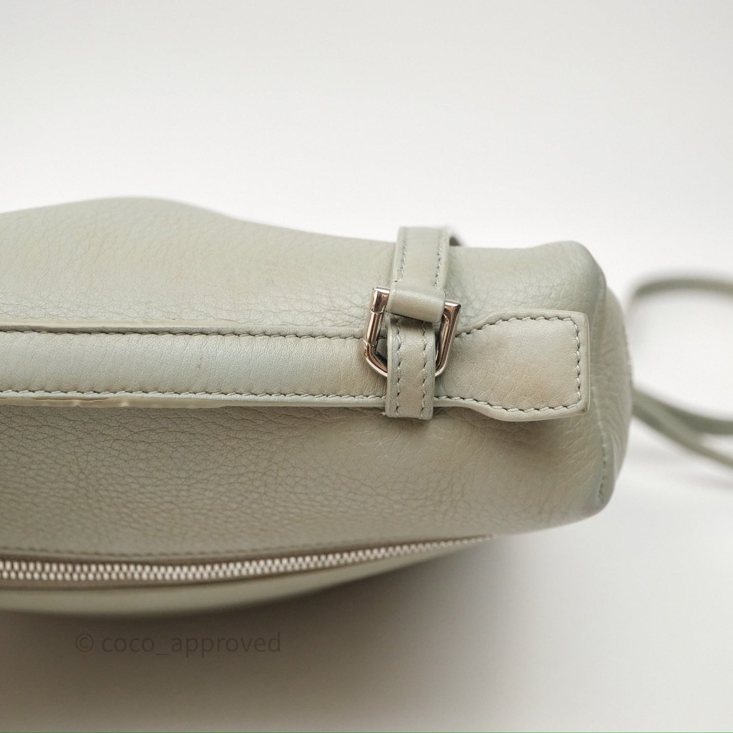 Loro Piana Extra Pocket Backpack L23.5 Eucalyptus/Antique Silver Hardware